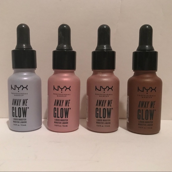 Nyx Makeup Nyx Away We Glow Liquid Booster Lot Of 4 Poshmark